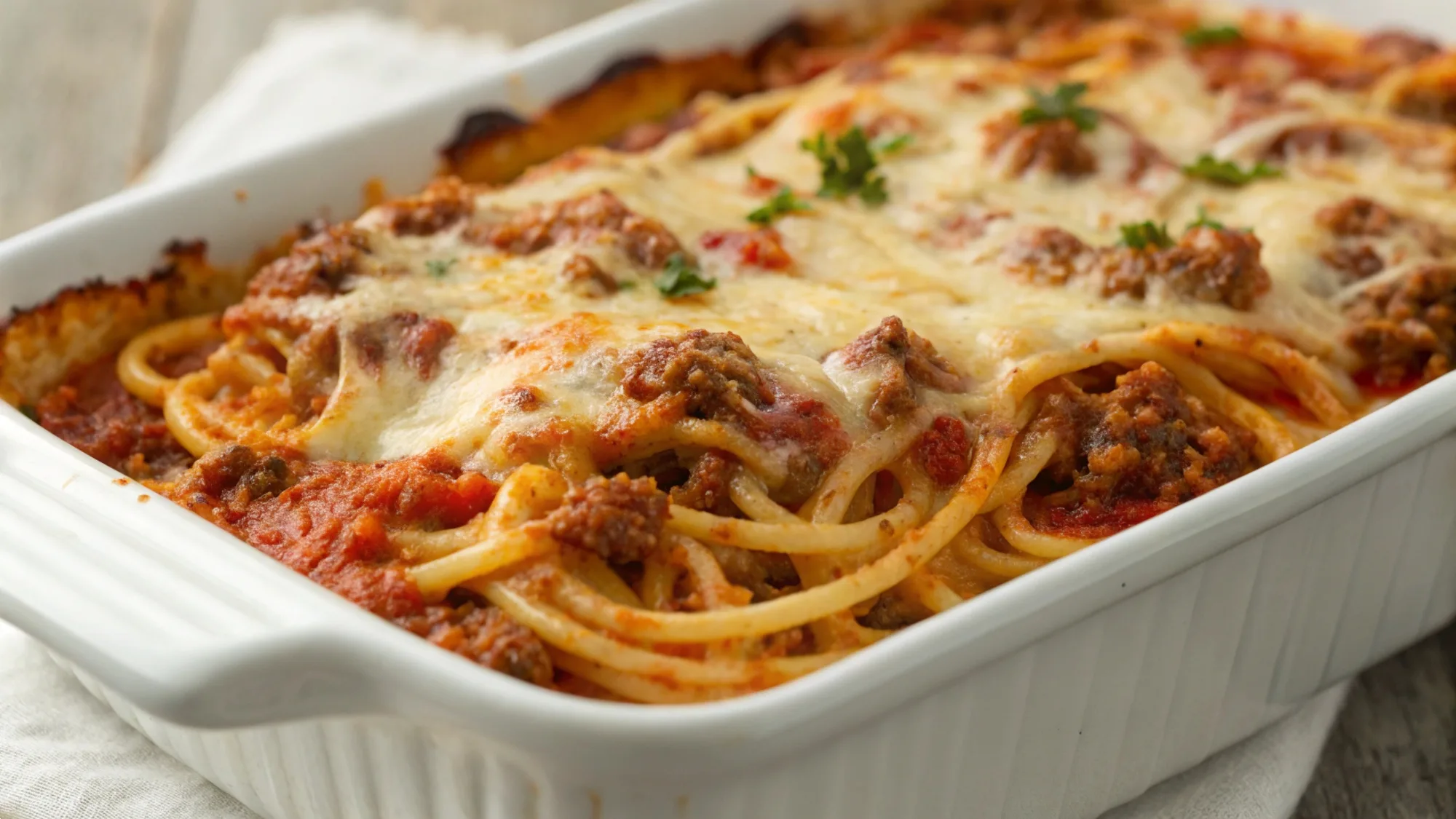Authentic Italian Spaghetti Bake