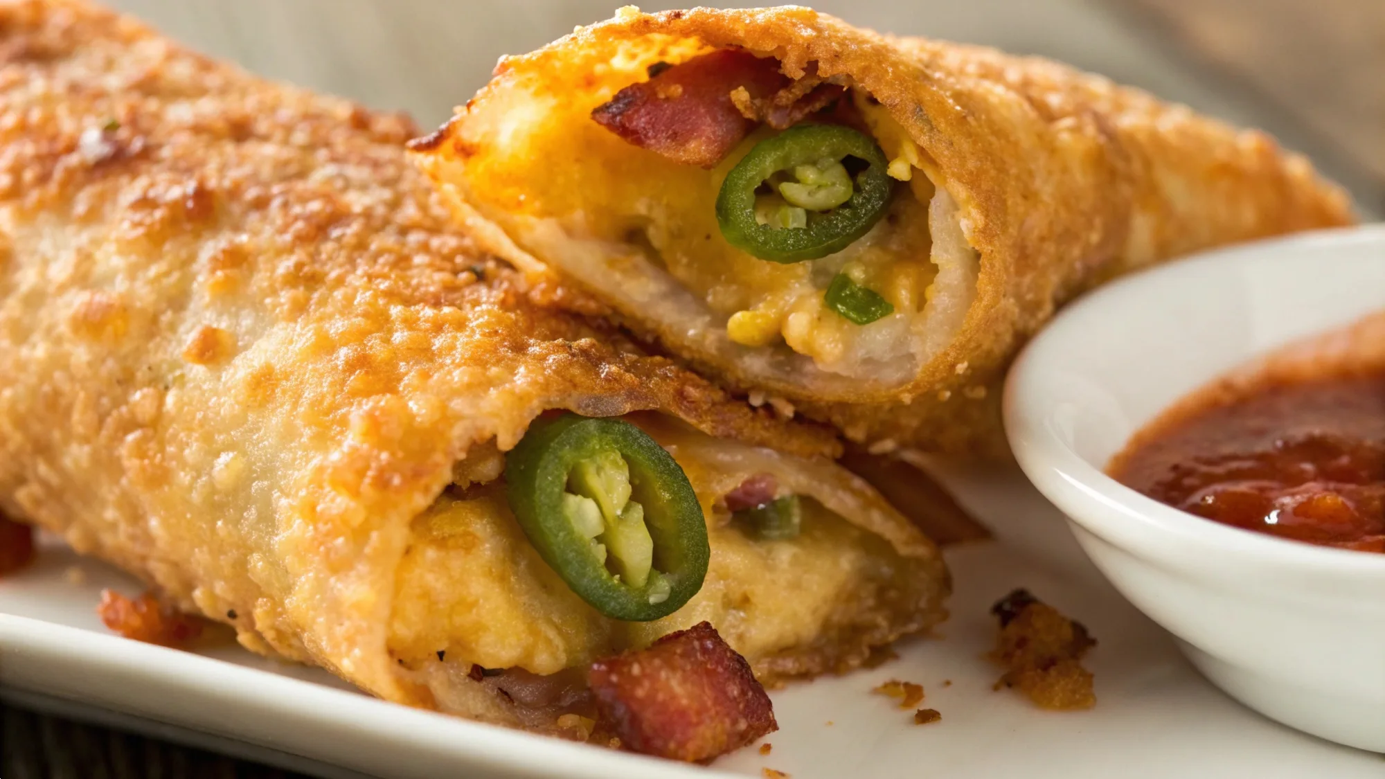 Bacon Jalapeño Popper Eggrolls