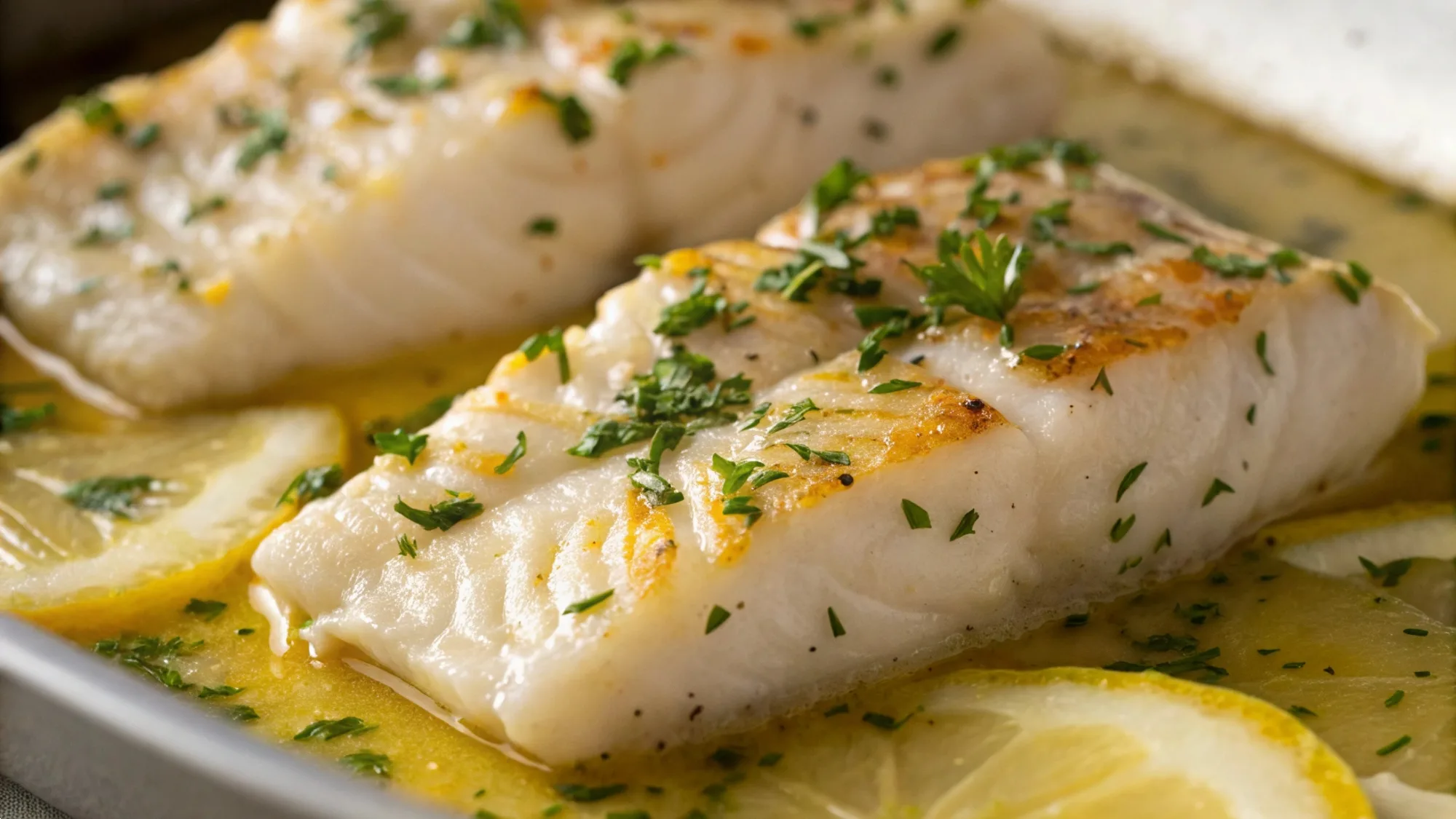 Baked Cod Recipe in Lemon Butter Delight