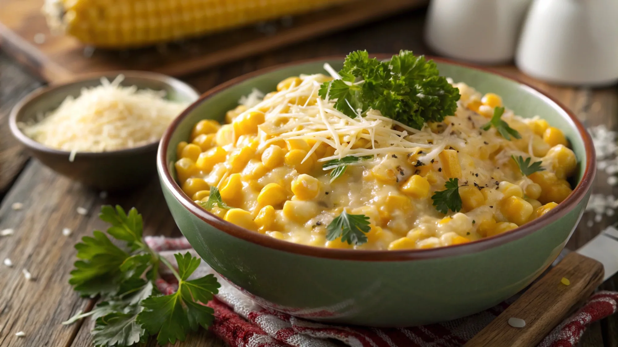 Cheesy Garlic Butter Corn recipe