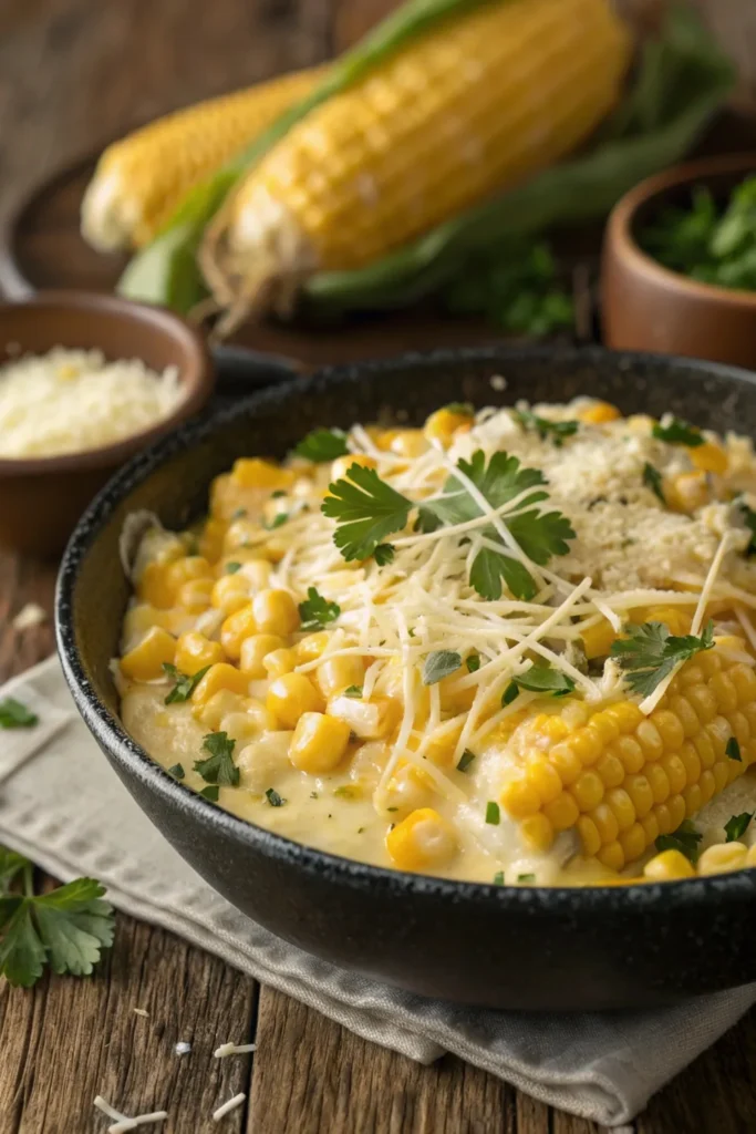 Cheesy Garlic Butter Corn