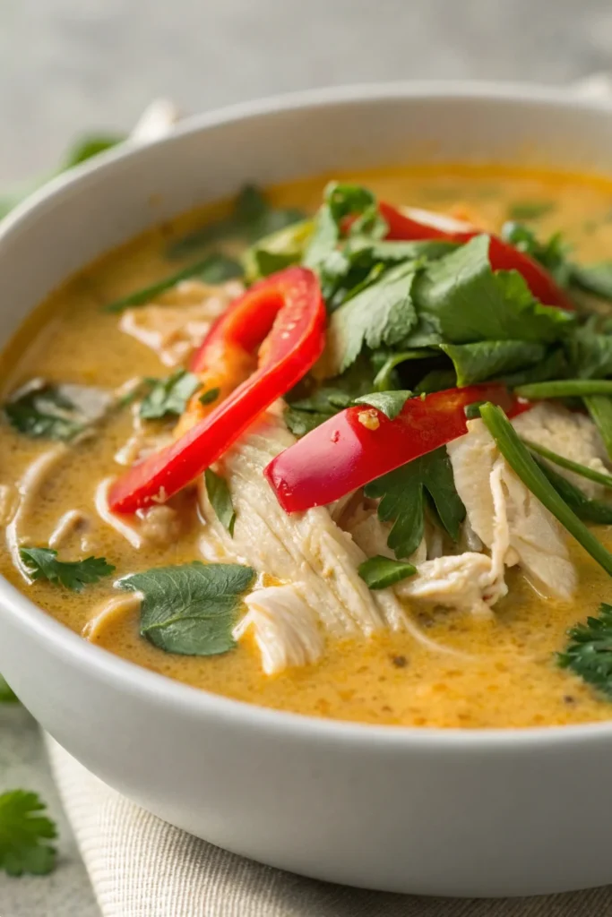Crockpot Thai Coconut Chicken Soup Recipe