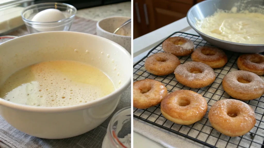 Glazed Sourdough Donuts Delight step by step