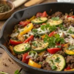 Ground Beef Zucchini Skillet Recipe