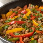 Ground Turkey Peppers Skillet