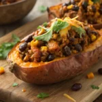 Ground Turkey Stuffed Sweet Potatoes Recipe
