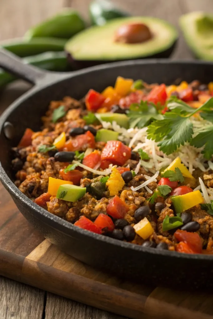 Ground Turkey Taco Skillet Recipe