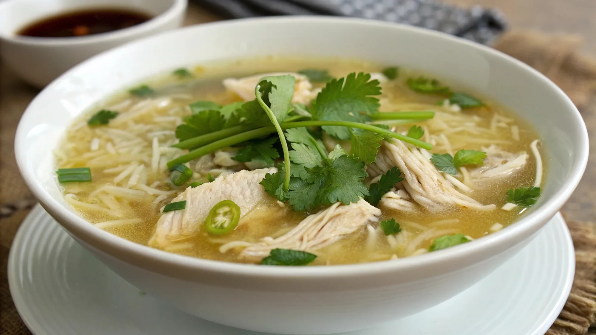 Hawaiian Chicken Soup with Long Rice Delight