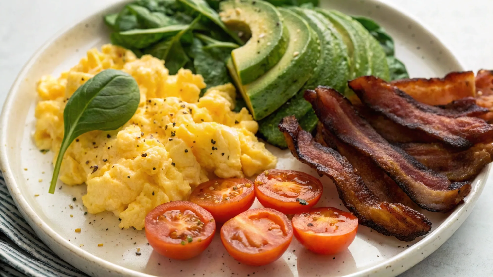 Keto Breakfast Plate for a Healthy Start