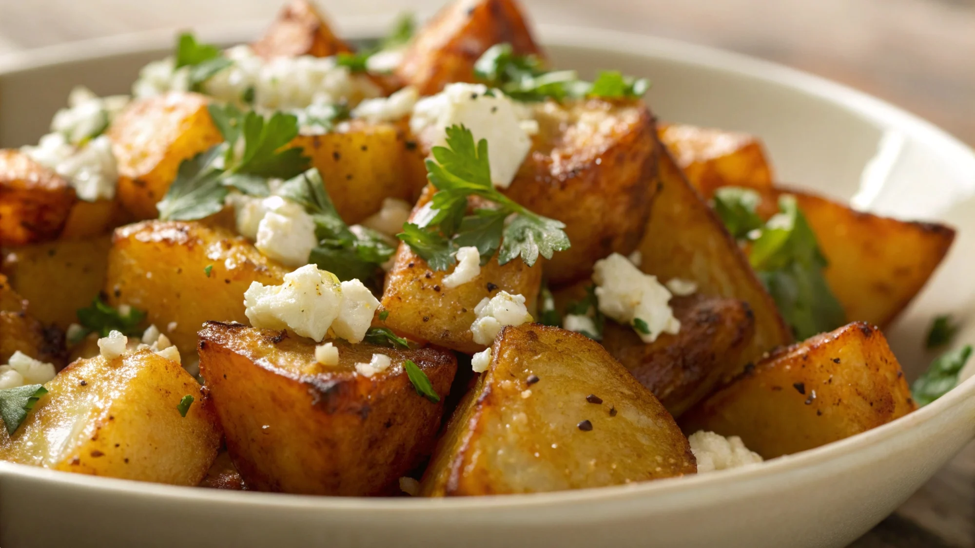 Roasted Potatoes with Feta