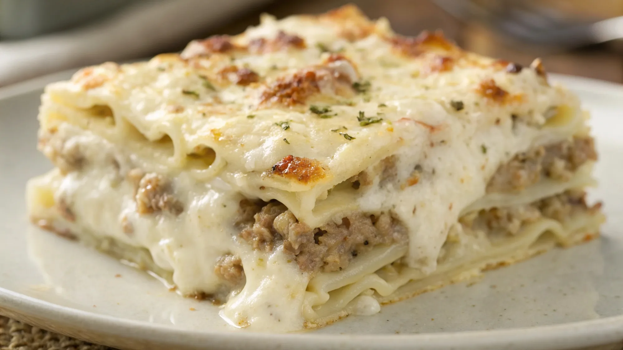 Sausage Alfredo Ravioli Lasagna recipe