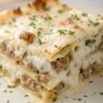 Sausage Alfredo Ravioli Lasagna
