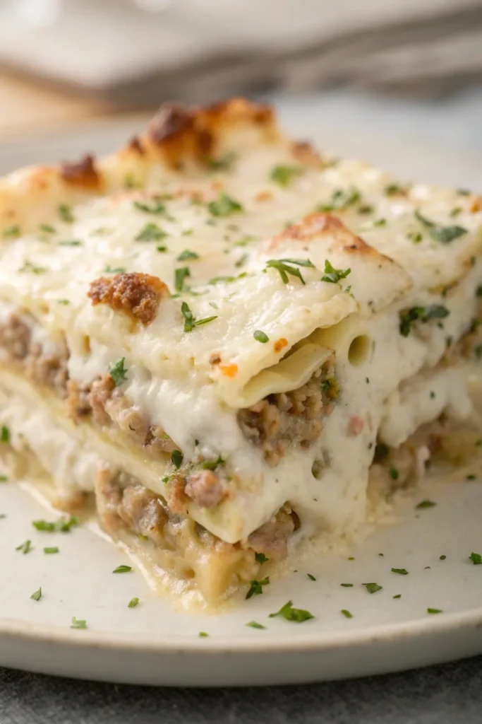 Sausage Alfredo Ravioli Lasagna
