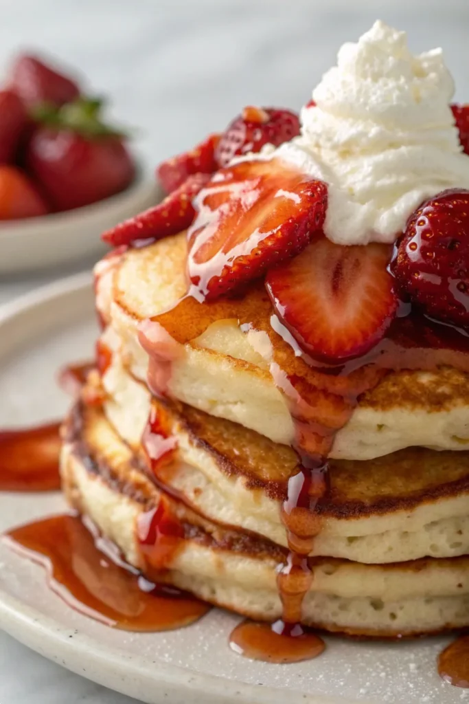 Strawberry Cheesecake Pancakes Recipe