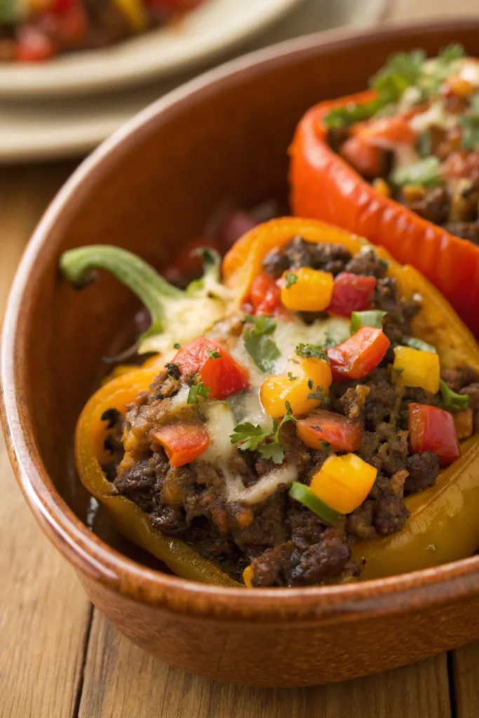 Taco Stuffed Peppers recipe