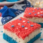 Festive 4th of July Rice Krispie Treats recipe