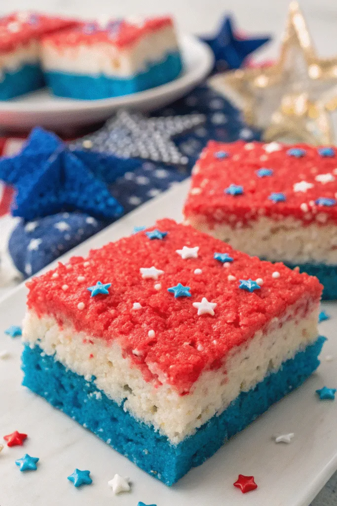 Festive 4th of July Rice Krispie Treats Recipe