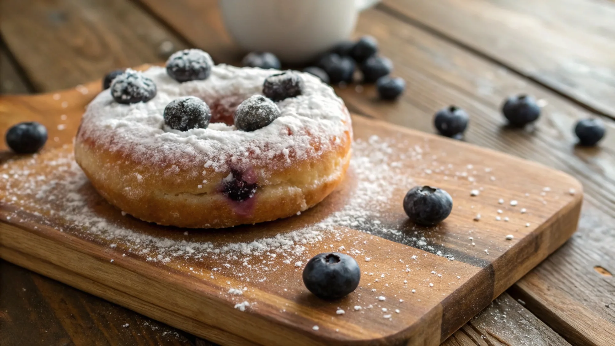 Baked Blueberry Donuts