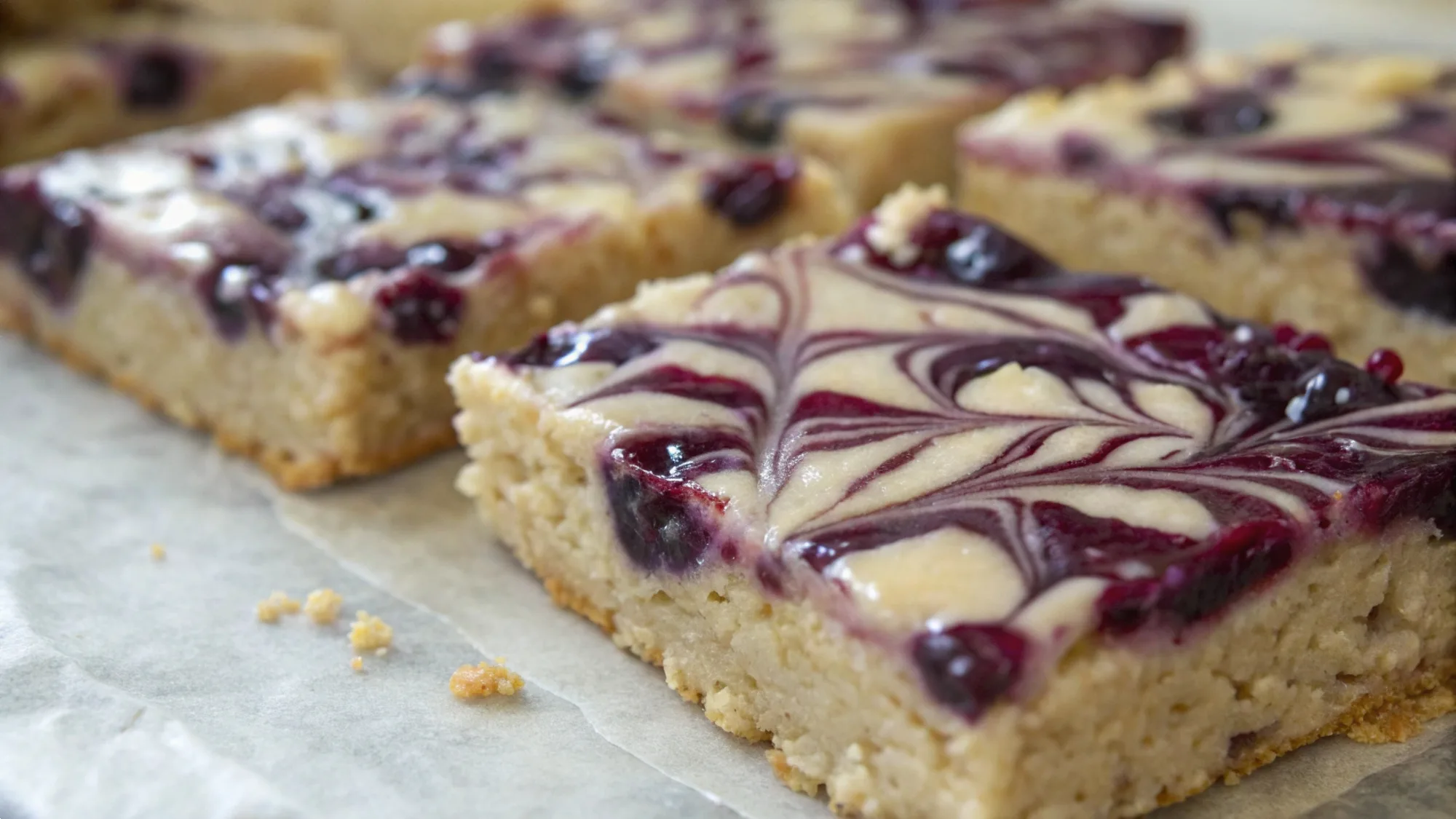 Blueberry Swirl Rice Krispies Treats recipe