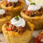 Cheesy Taco Cupcakes recipe