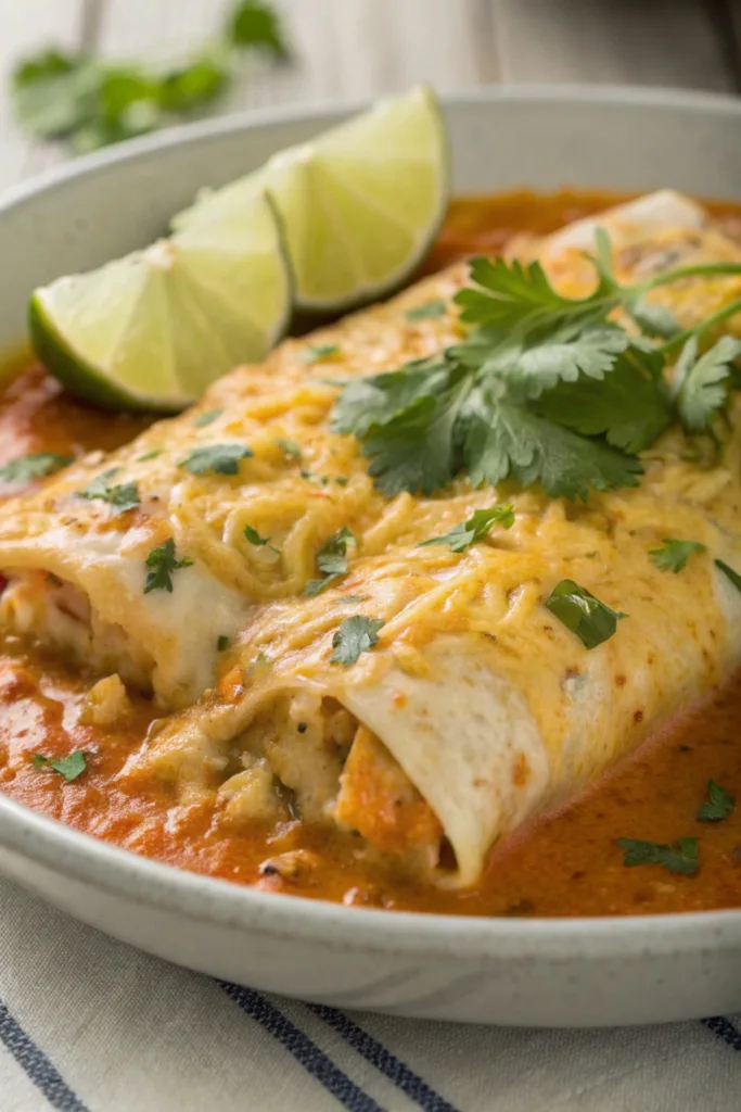 Chicken Enchiladas with Sour Cream