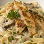 Creamy Chicken Mushroom Pasta