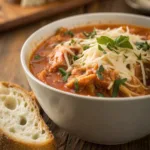 Crock Pot Chicken Parmesan Soup recipe