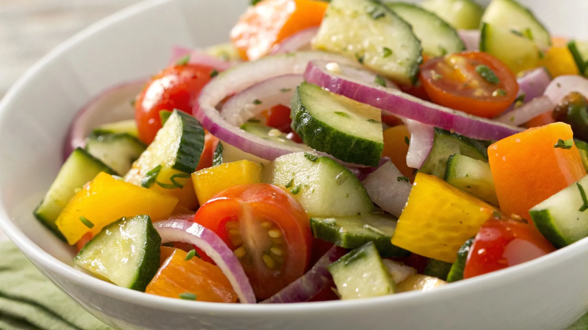Cucumber Sweet Pepper Salad recipe