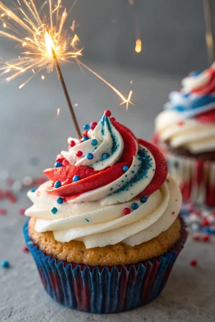 Fourth of July Cupcakes recipe