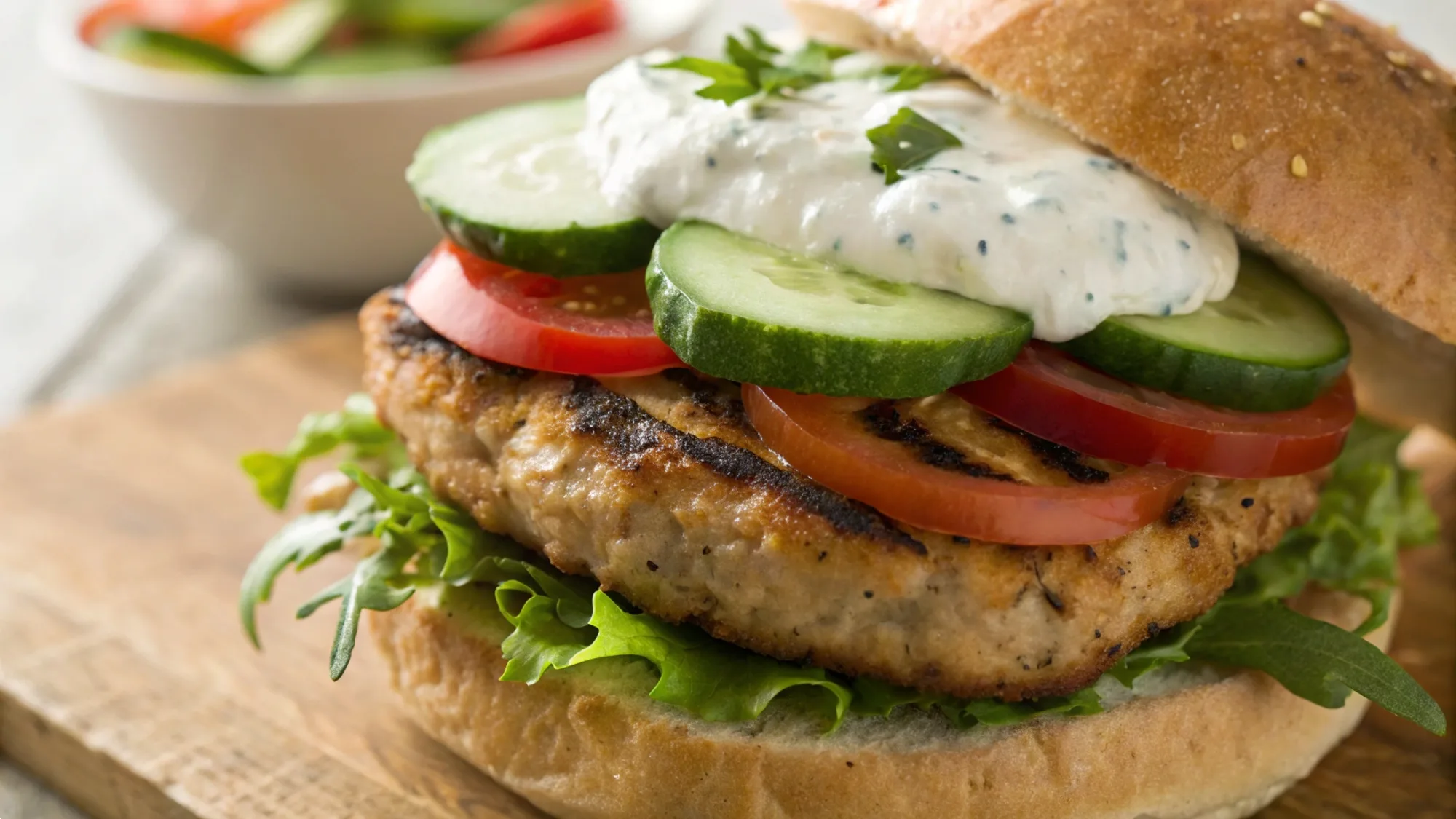 Greek Chicken Burgers