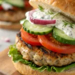 Greek Chicken Burgers recipe