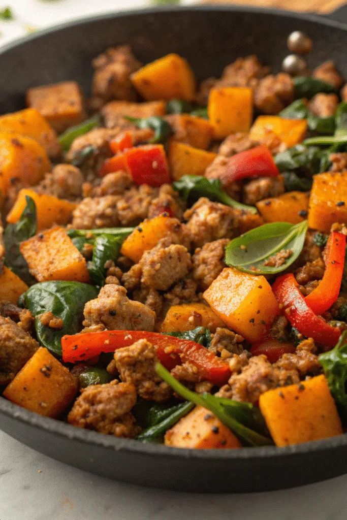 Ground Turkey Sweet Potato Skillet
