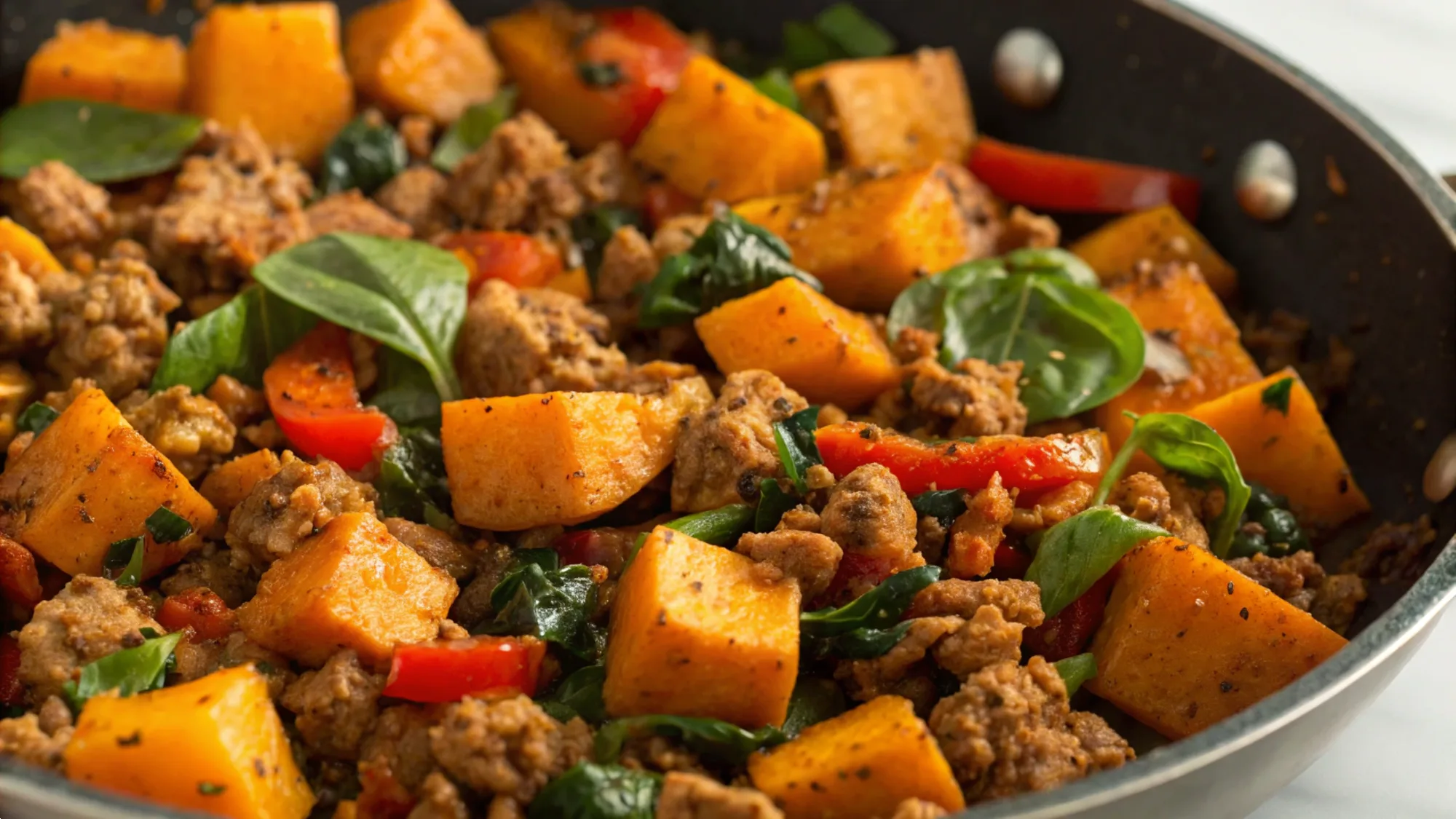 Ground Turkey Sweet Potato Skillet recipe