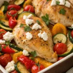 Mediterranean Chicken Zucchini Bake recipe