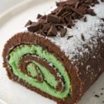 Mint Chocolate Roll Cake