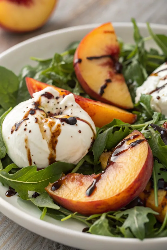 Peach Burrata Salad recipe