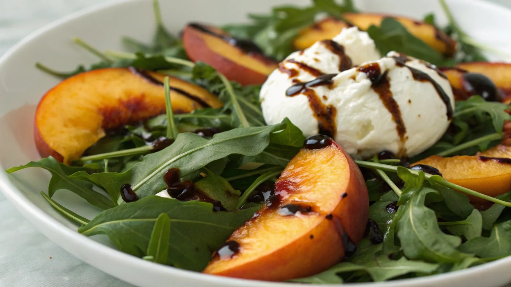 Peach Burrata Salad