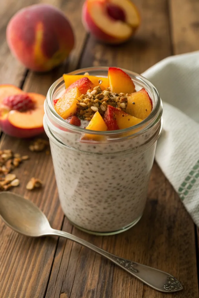 Peach Chia Pudding recipe