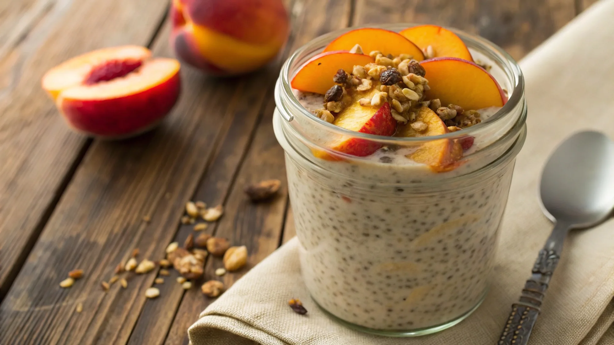 Peach Chia Pudding