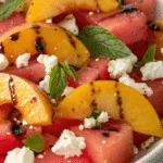 Peach Watermelon Salad recipe
