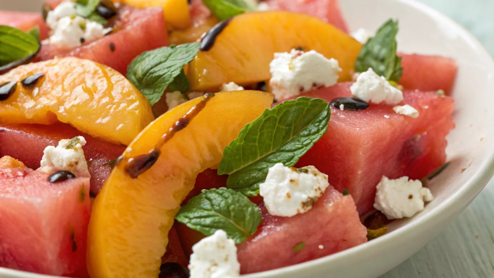 Peach Watermelon Salad