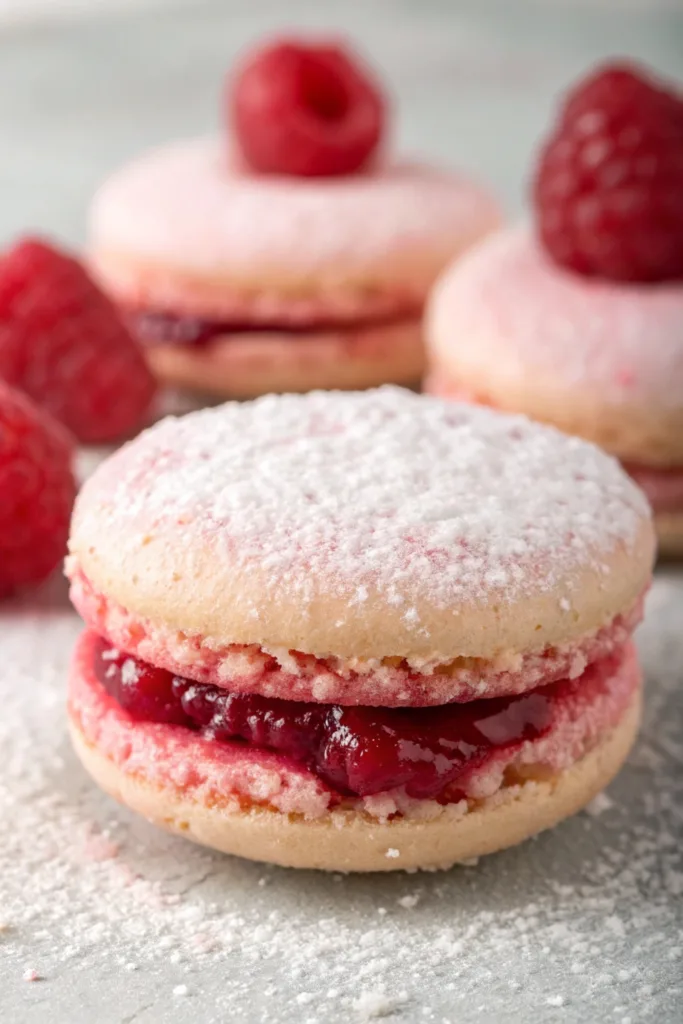 Raspberry Macarons