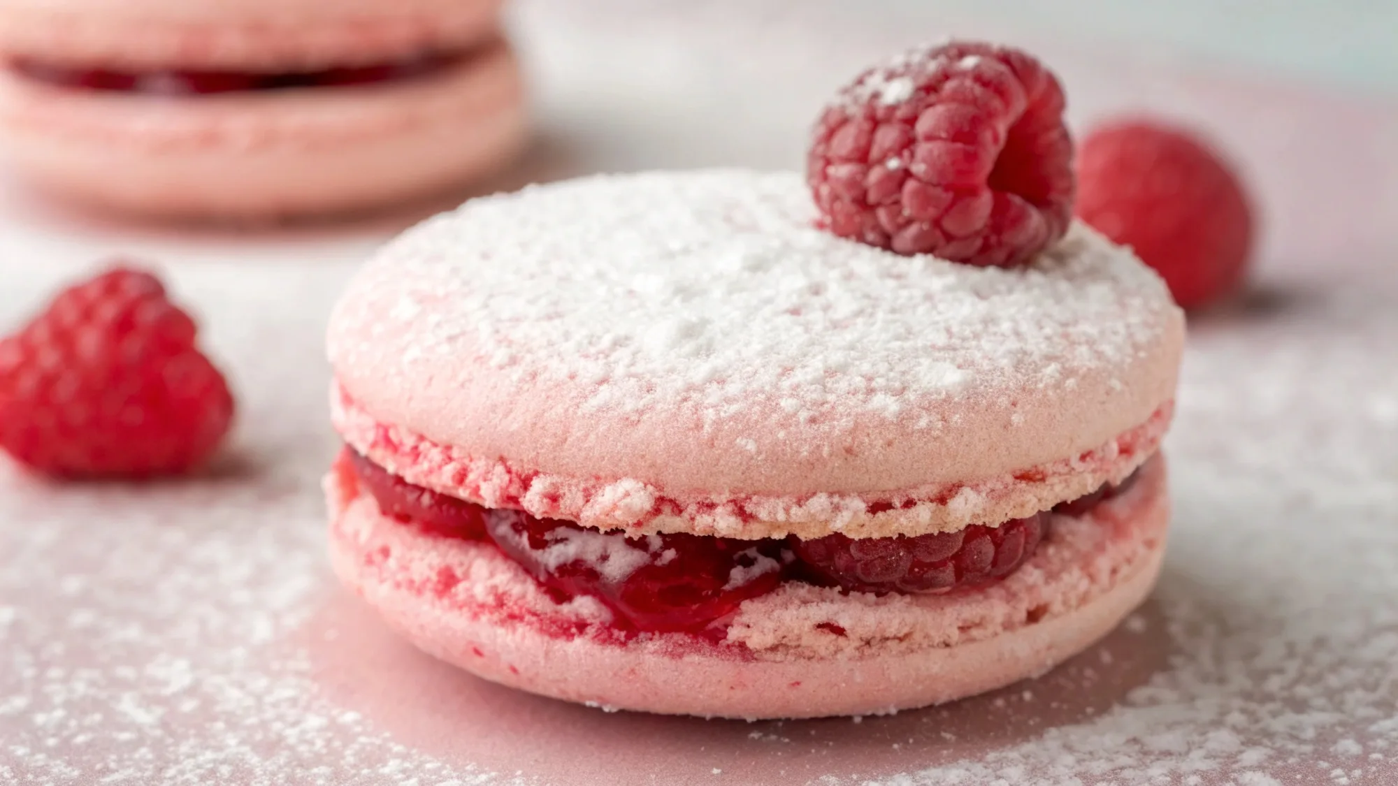 Raspberry Macarons recipe