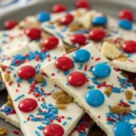 Red, White & Blue Chocolate Bark recipe