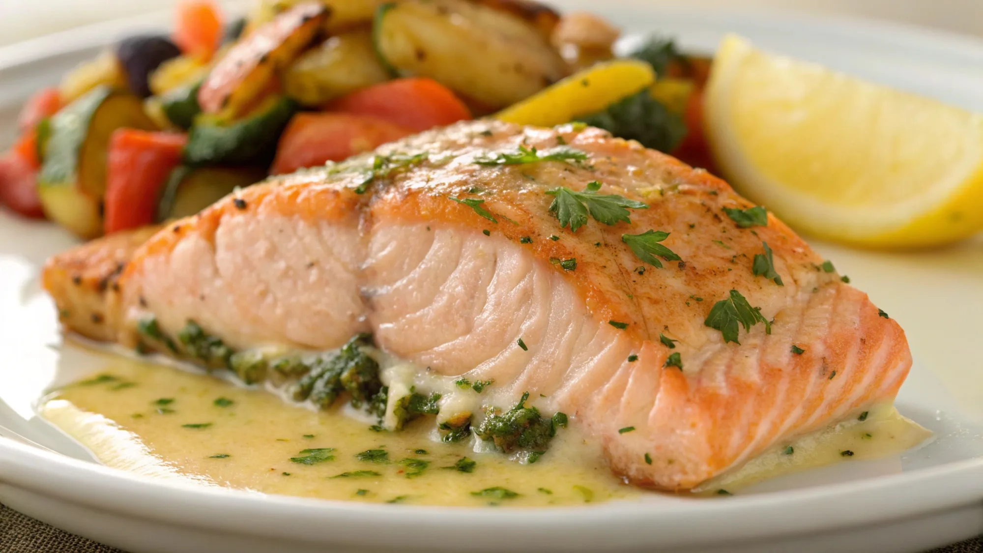Seafood-Stuffed Salmon recipe