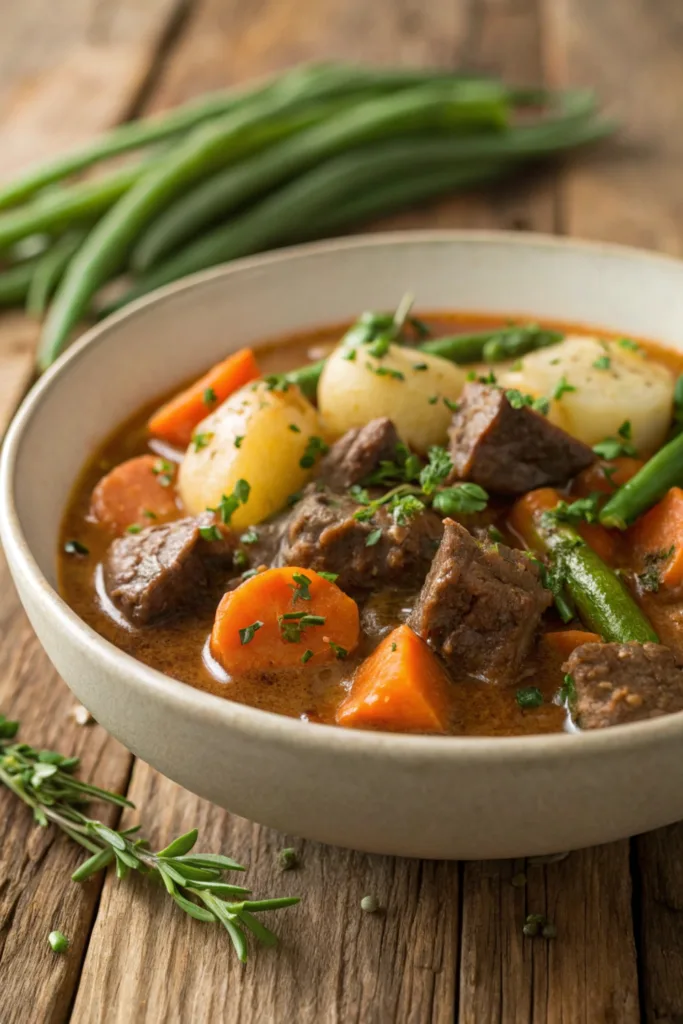 Slow Cooked Summer Beef Casserole