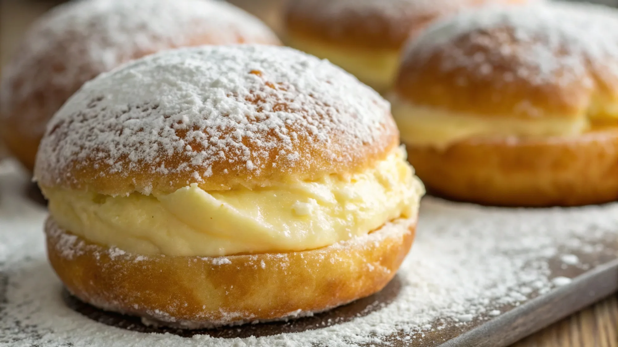 Sourdough Bomboloni Doughnuts