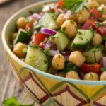 Spiced Chickpea Cucumber Salad