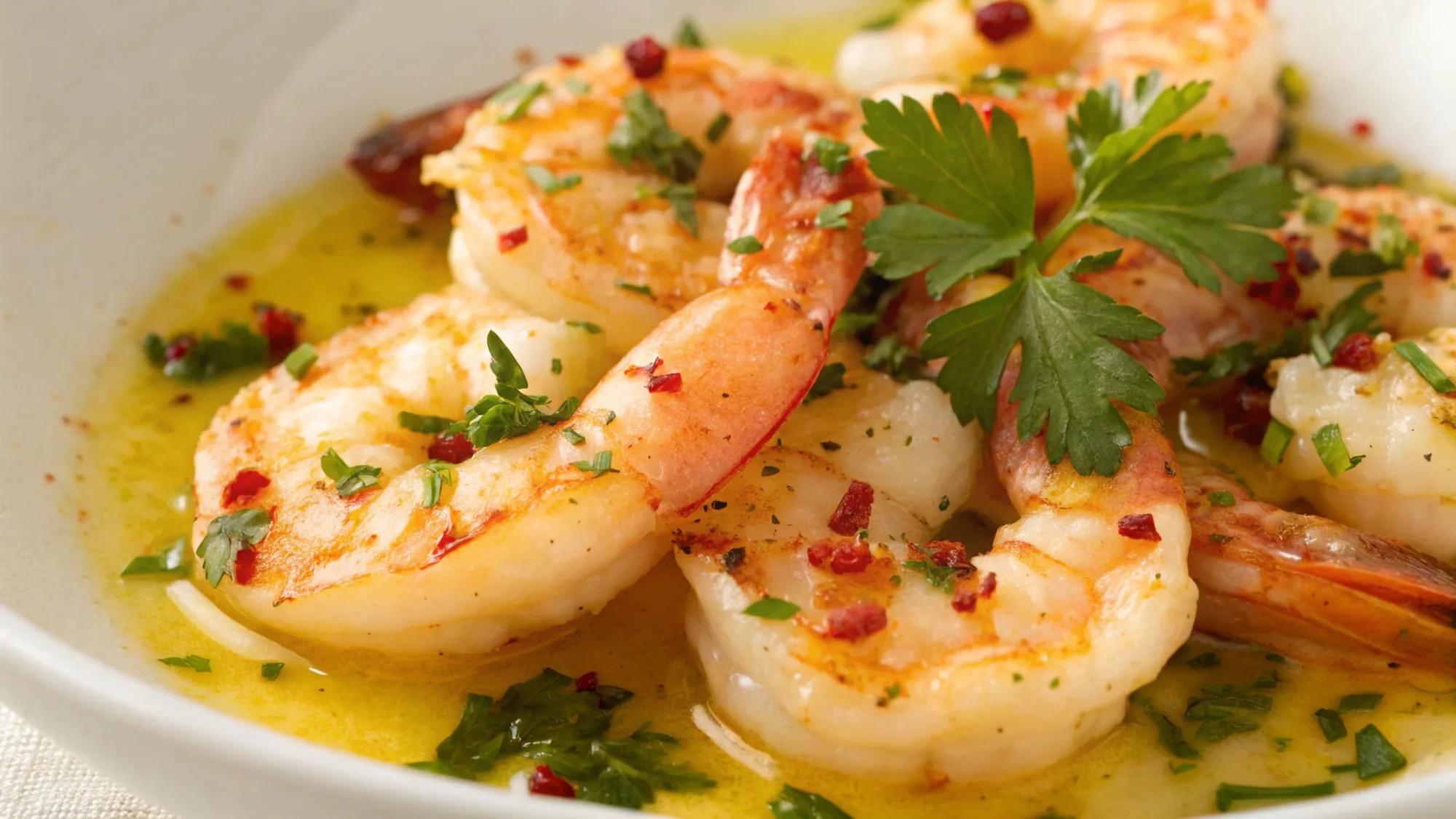 Spicy Lemon Garlic Shrimp