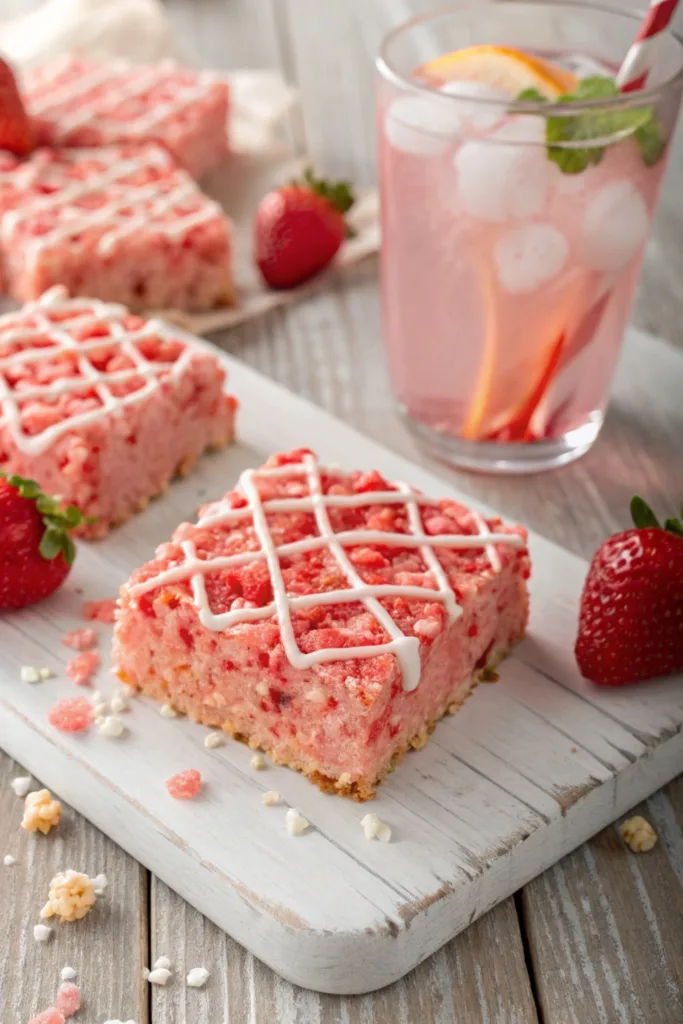 Strawberry Crunch Rice Krispie Treats recipe